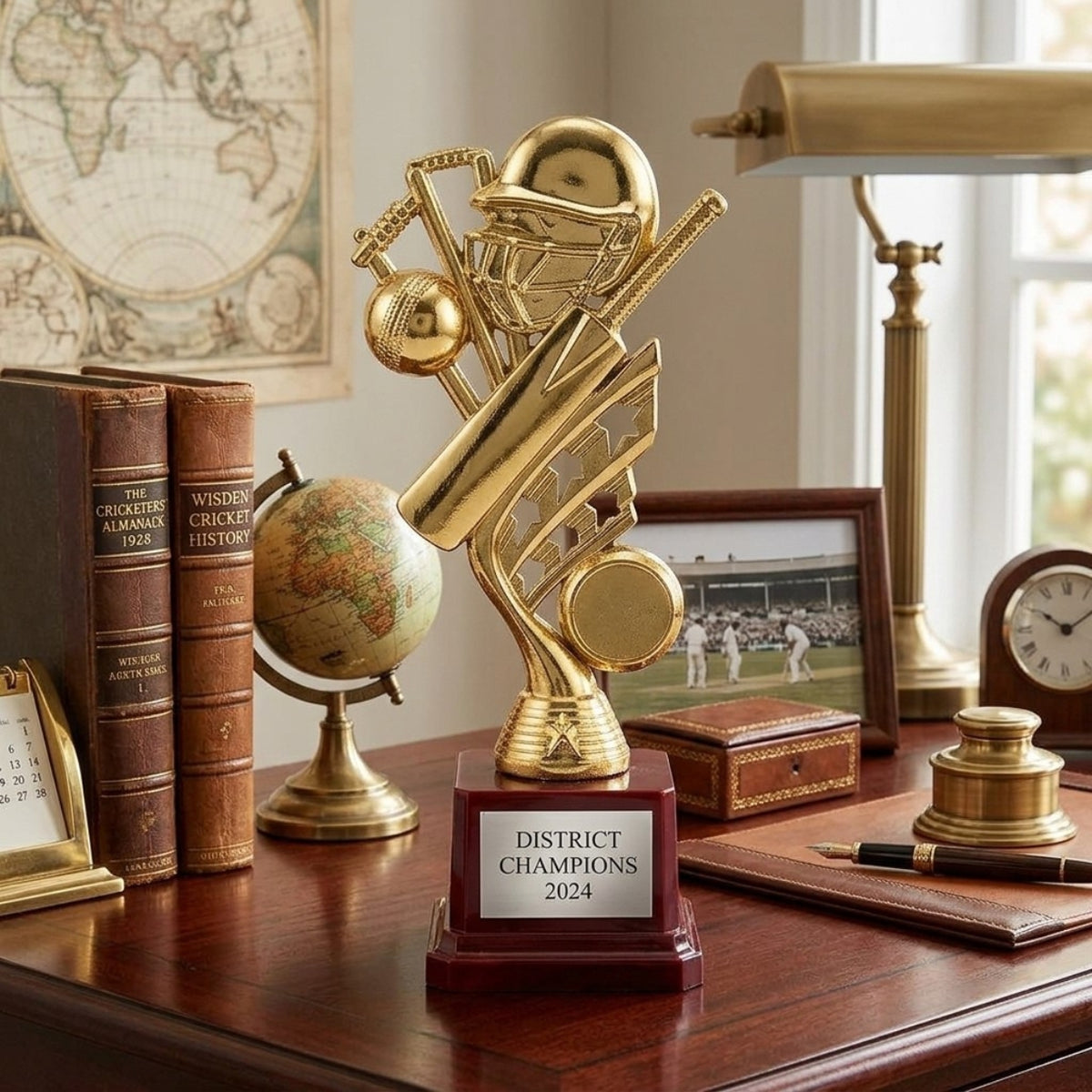 Classic Golden Cricket Theme Recognition Memento M-610-A