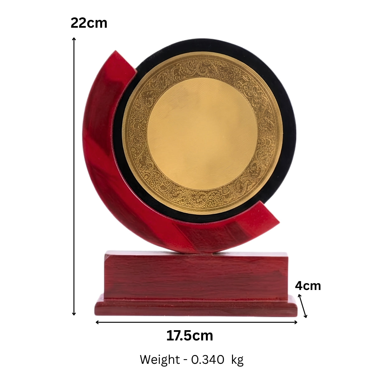 CraftEarth Premium Round Wooden Memento M-584-A