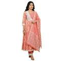 CraftEarth Ethnic Motifs Embroidered Anarkali Kurta with Pant & Dupatta K-D175