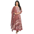 CraftEarth Women's Ethnic Embroidered Anarkali Suit Set with Dupatta K-D157