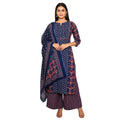 CraftEarth Designer Printed Cotton Suit Sets with Dupatta - K-D199