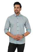 Men's Premium Regular Fit Solid Casual Shirt in Mint Blue / FS-C6