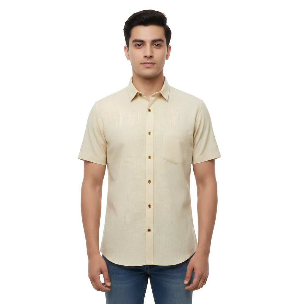 CraftEarth Men's Short-Sleeve Shirt HS-C14