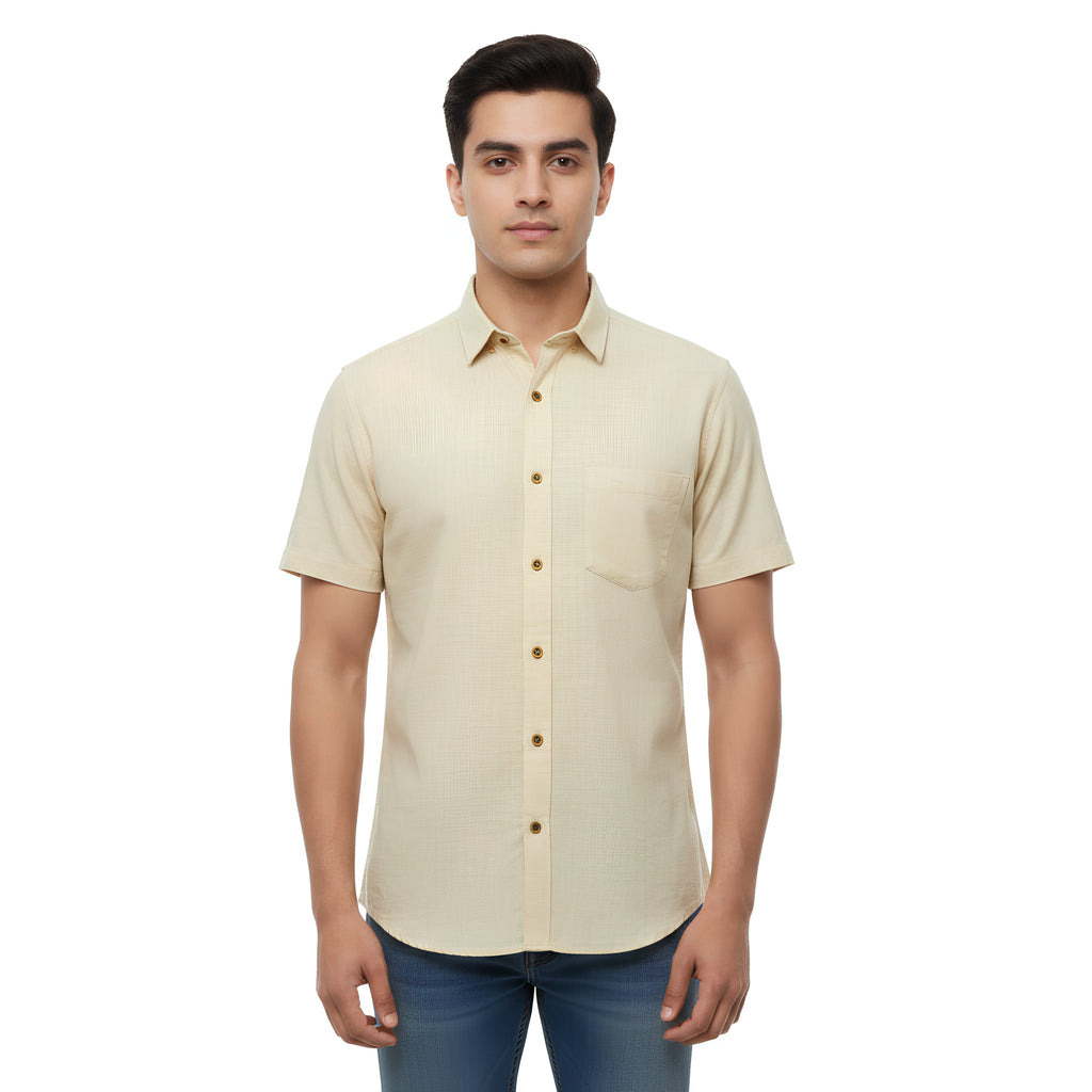 CraftEarth Men's Short-Sleeve Shirt HS-C14