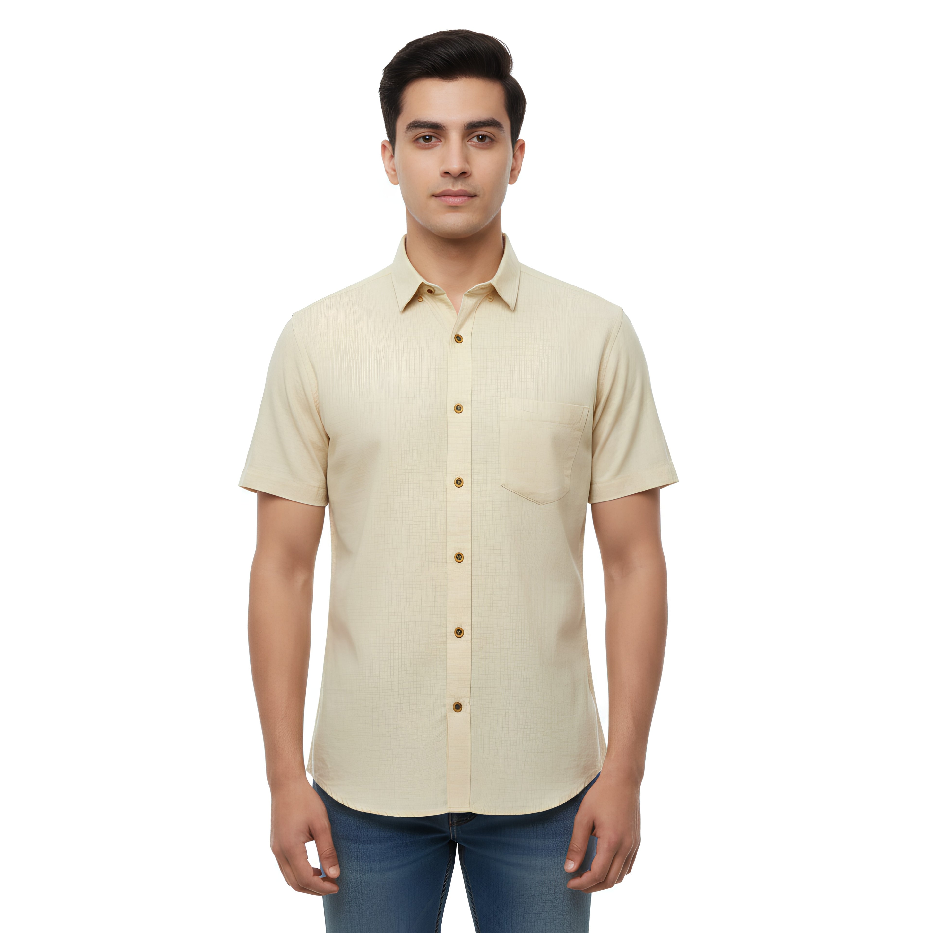 CraftEarth Men's Short-Sleeve Shirt HS-C14