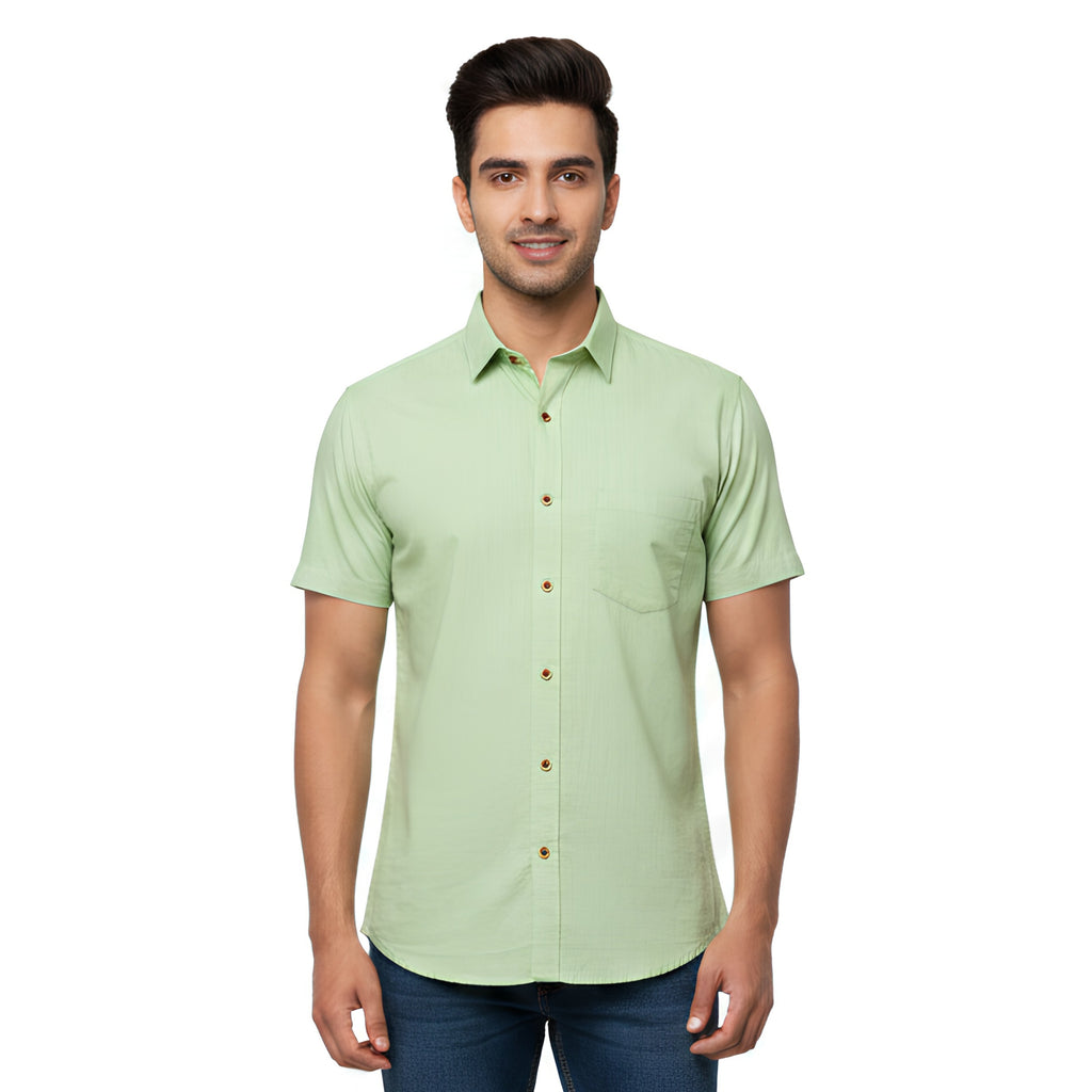 CraftEarth Men's Short-Sleeve Shirt HS-C17