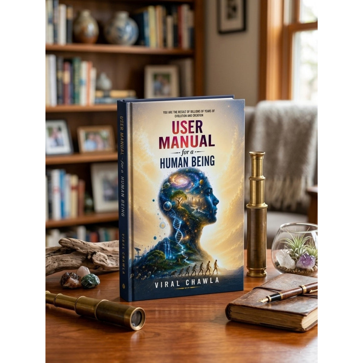 User Manual for a Human Being by Viral Chawla – Hardcover Collector's Edition on Cosmic Evolution & Creation
