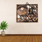 Handcrafted Radha Krishna Metal Wall Hanging G-259-A