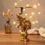 Brass Elephant Candle Holder – Decor Background