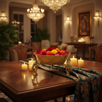 Brass Peacock Bowl Decor