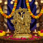 Brass Radha Krishna – Home Decor Background