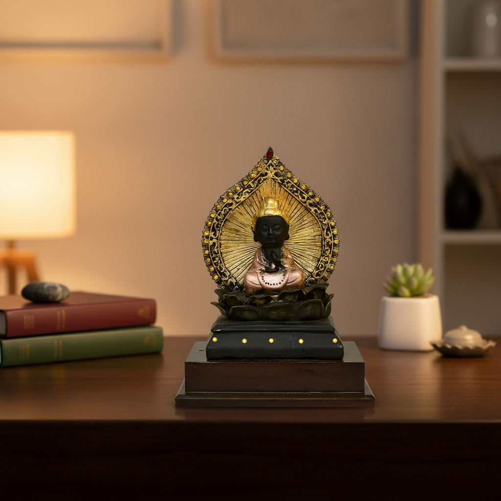 Buddha Idol on Desk Decor