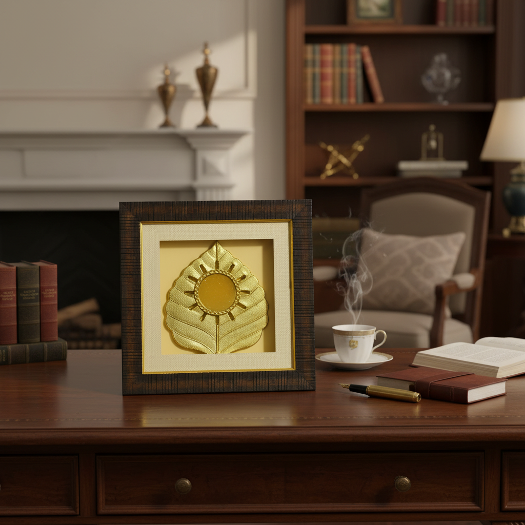 Desk Decor - Bodhi Leaf Frame