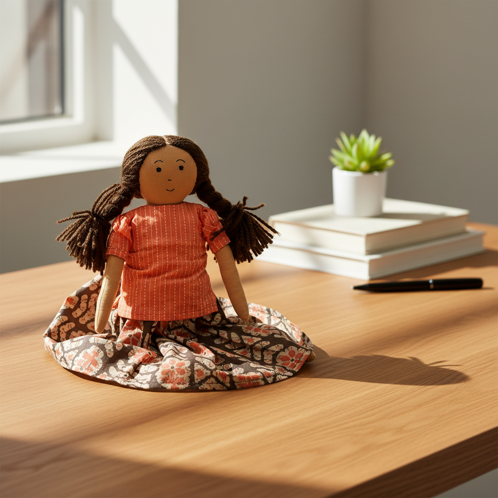 Doll on Desk Decor