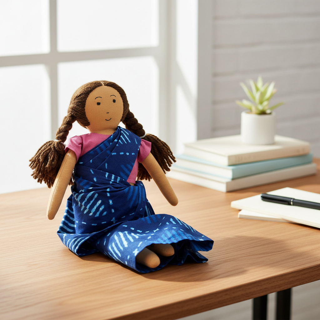 Doll on Desk Decor