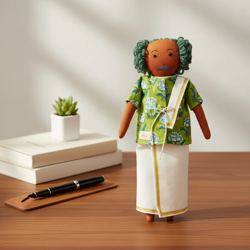 Doll on Desk Decor