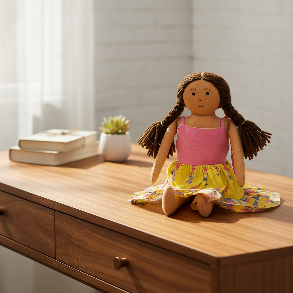 Doll on Desk Decor