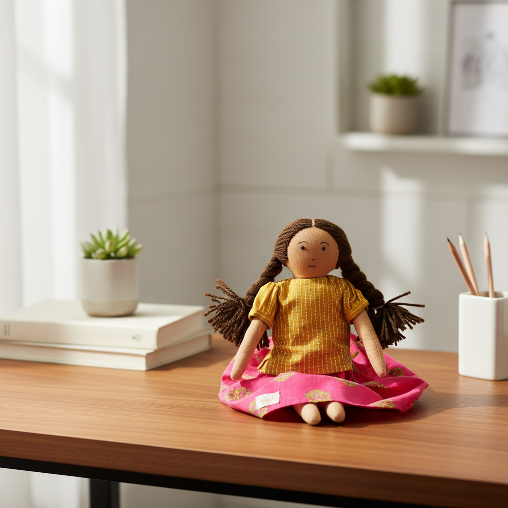 Doll on Desk Decor