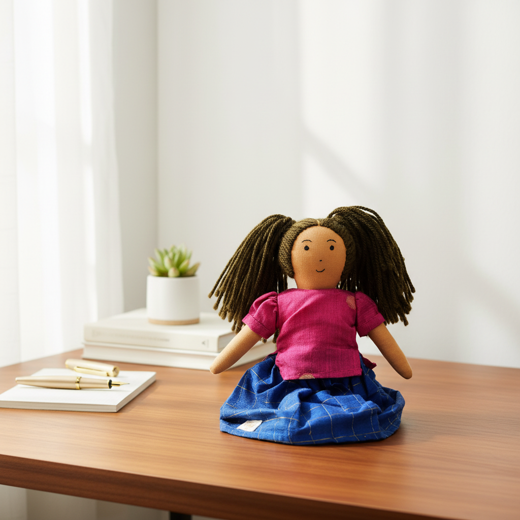 Doll on Desk Decor