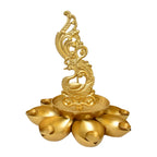 Exquisite Peacock Diya for Home & Temple Decor W-165-A