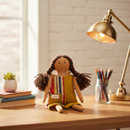 Girl Doll - Desk Decor Background