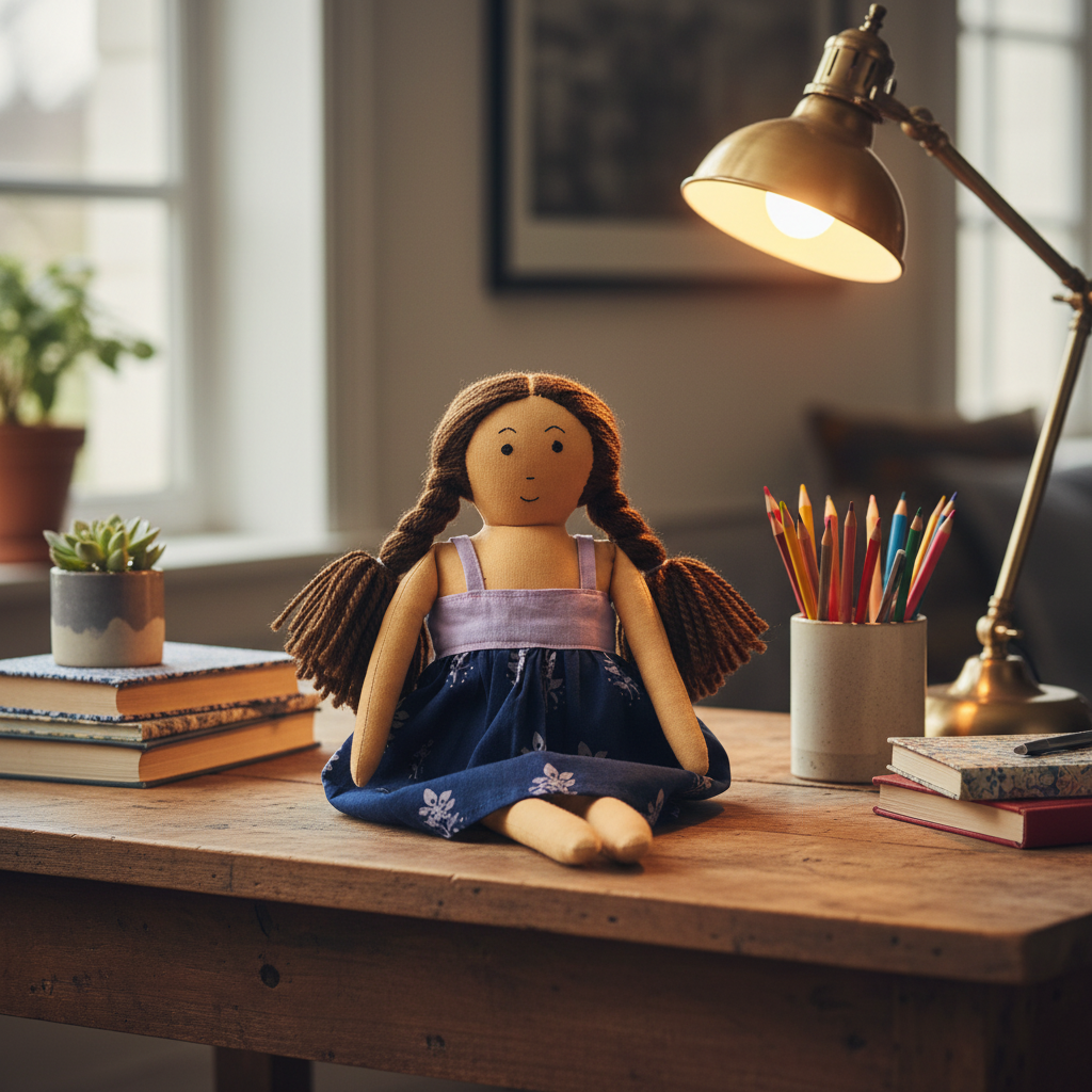 Girl Doll - Desk Decor Background
