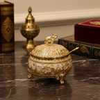 Gold Elephant Decorative Bowl on Desk