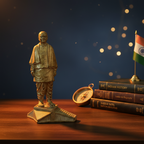 Gold Sardar Patel Statue – Home Decor Background