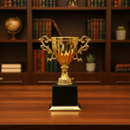 Gold Trophy Desk Decor