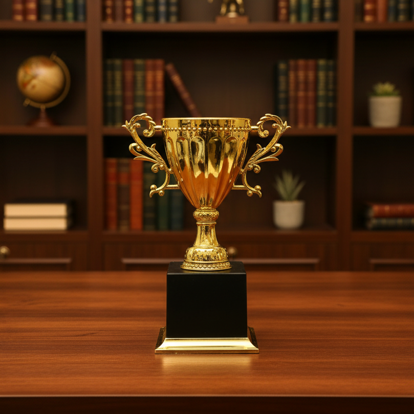 Gold Trophy Desk Decor