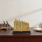 Golden Brass Castle Desk Decor