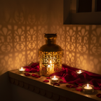 Golden Filigree Decorative Accent Lantern