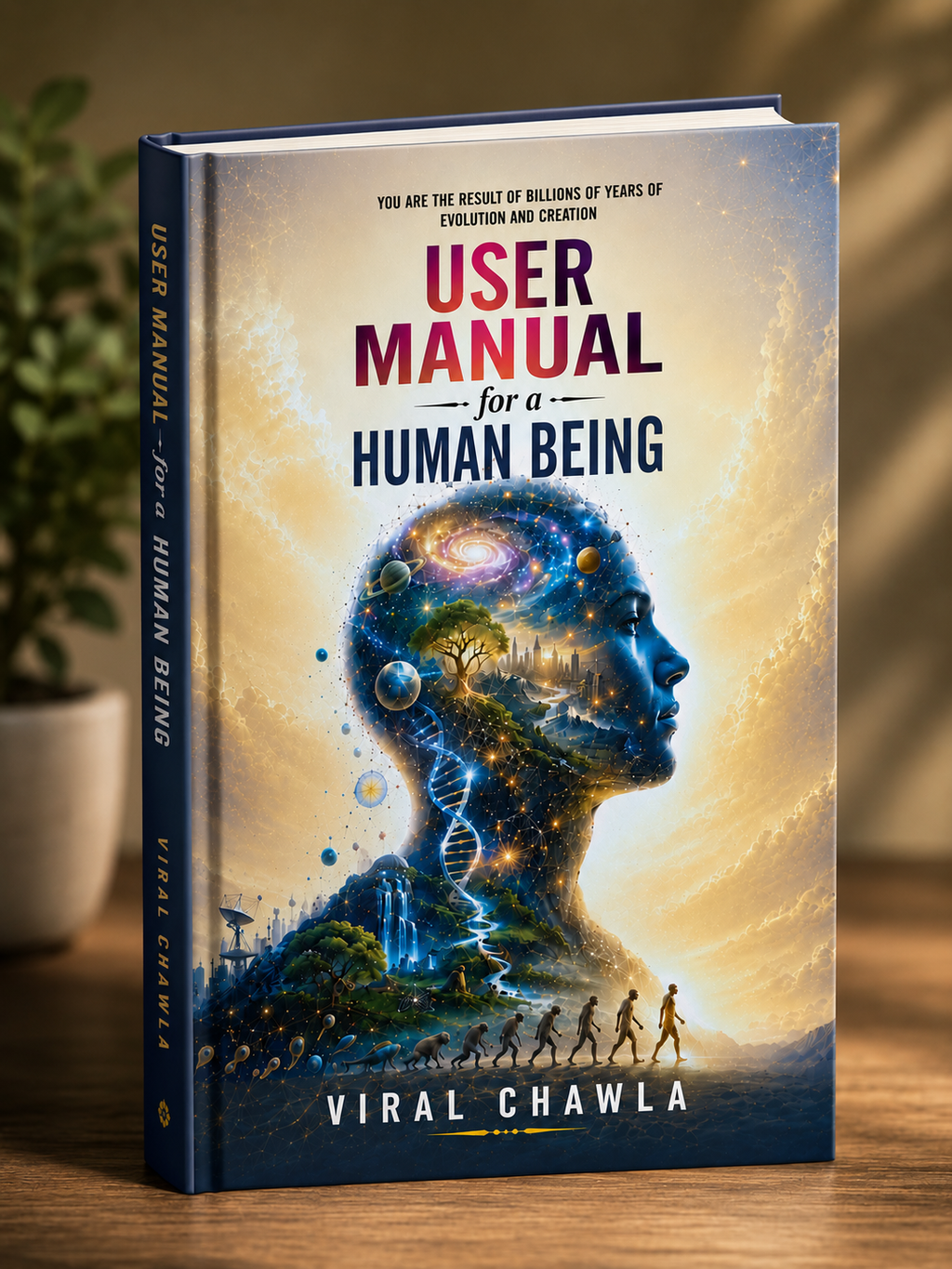 User Manual for a Human Being by Viral Chawla – Hardcover Collector's Edition on Cosmic Evolution & Creation