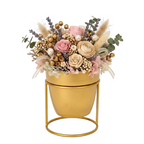 Metal Golden Planter with Stand for Indoor and Outdoor I-109-G