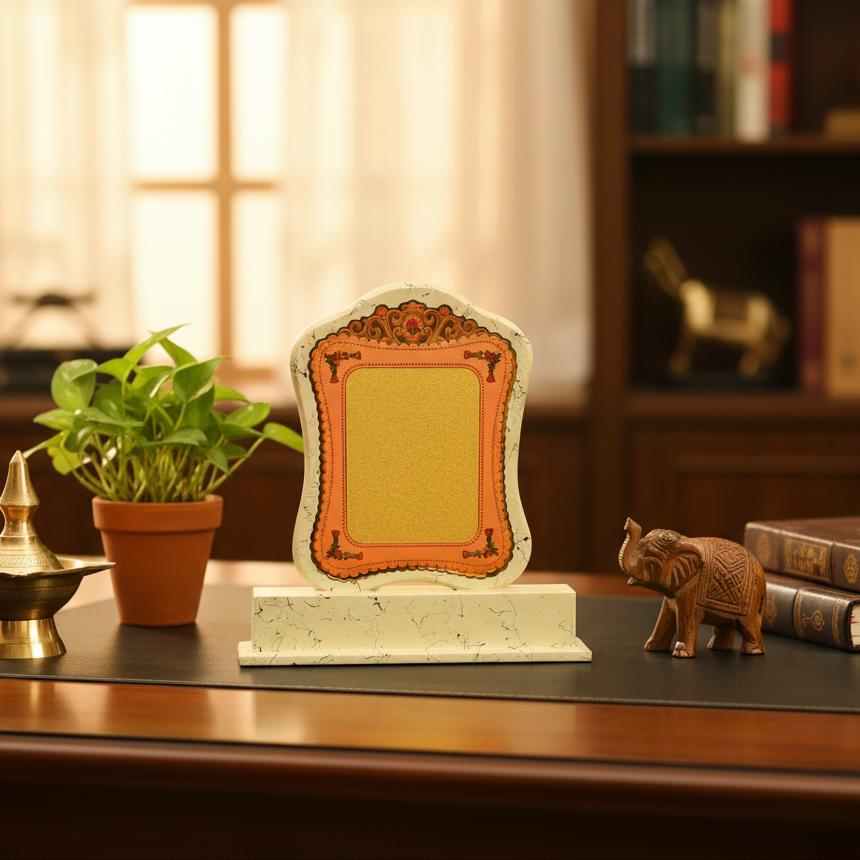 Meenakari Award Plaque - Desk Decor