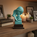 Mother & Child Sculpture – Living Room Shelf