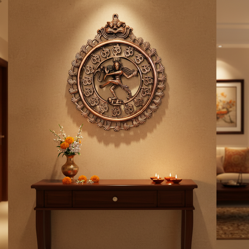 Nataraja Wall Hanging in Living Room