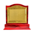 Premium Wooden Memento with – Red & Gold Award Trophy - M-347-A