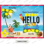 Summer Theme Tambola/Housie Tickets – Fun Beach Edition for Parties & Events - Design 17
