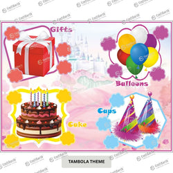 CraftEarth Birthday Theme Tambola/Housie Tickets - Design 29