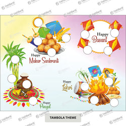 CraftEarth Festival Theme Tambola/Housie Tickets - Design 27