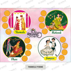 CraftEarth Wedding Special Theme Tambola Tickets – Design 19