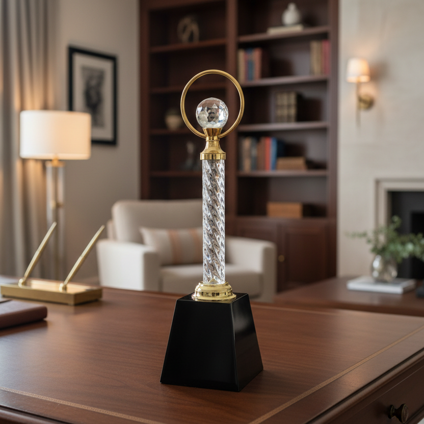 Black Unique Design Trophy - M-414