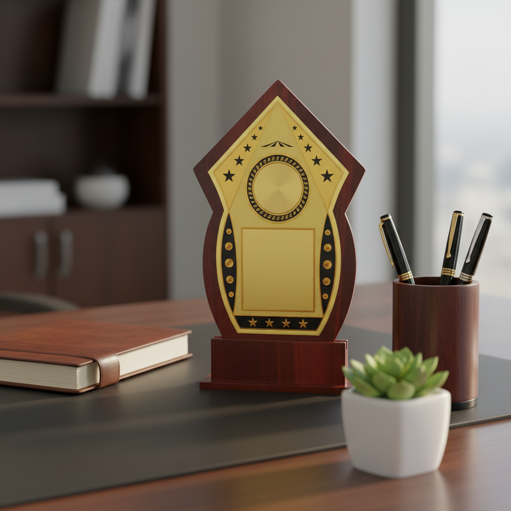 Shield Award Plaque - Desk Decor