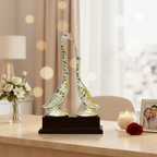 Silver Gold Love Duck Pair – Desk Decor Background