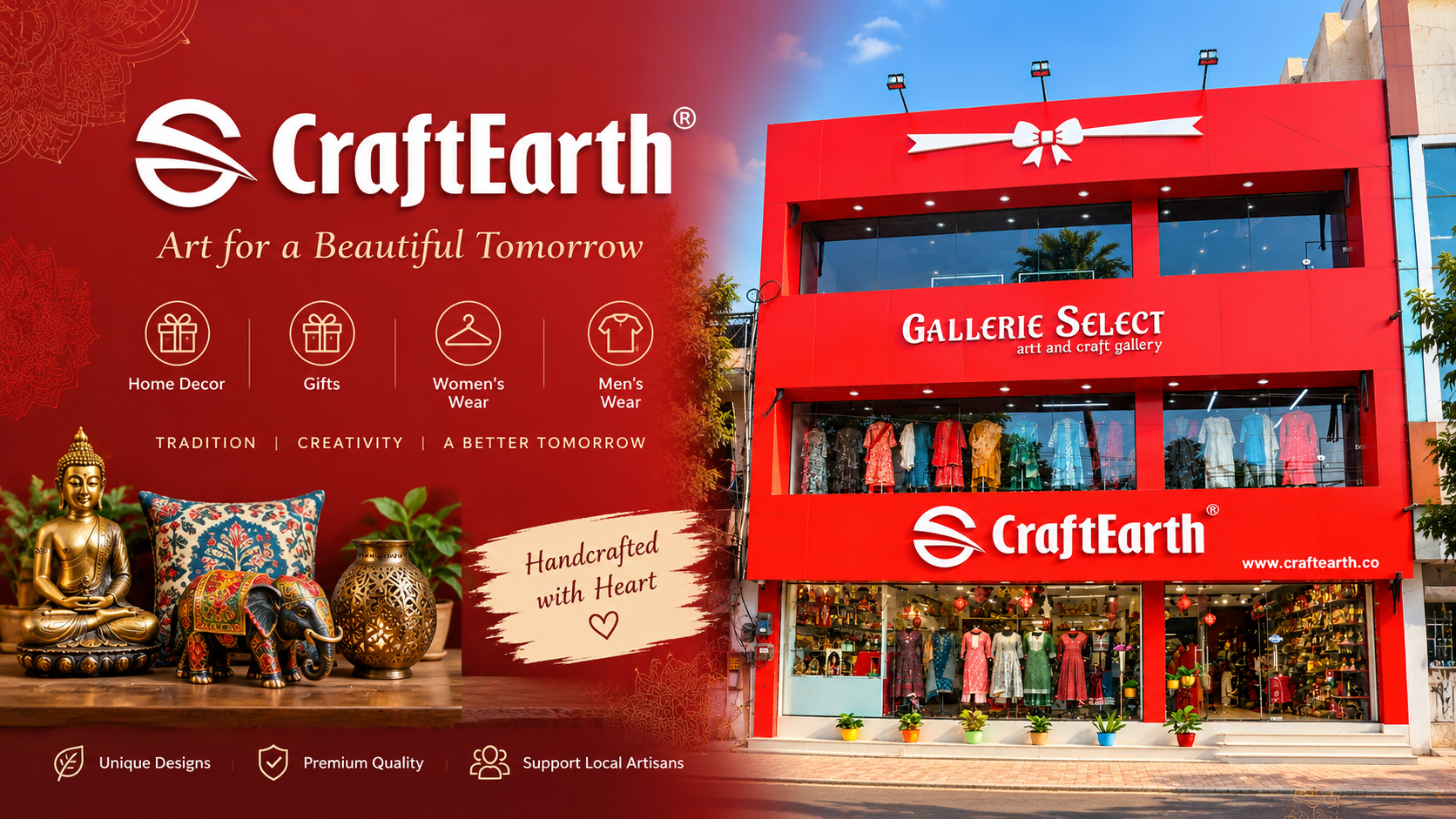 CraftEarth Achleshwar Road store banner