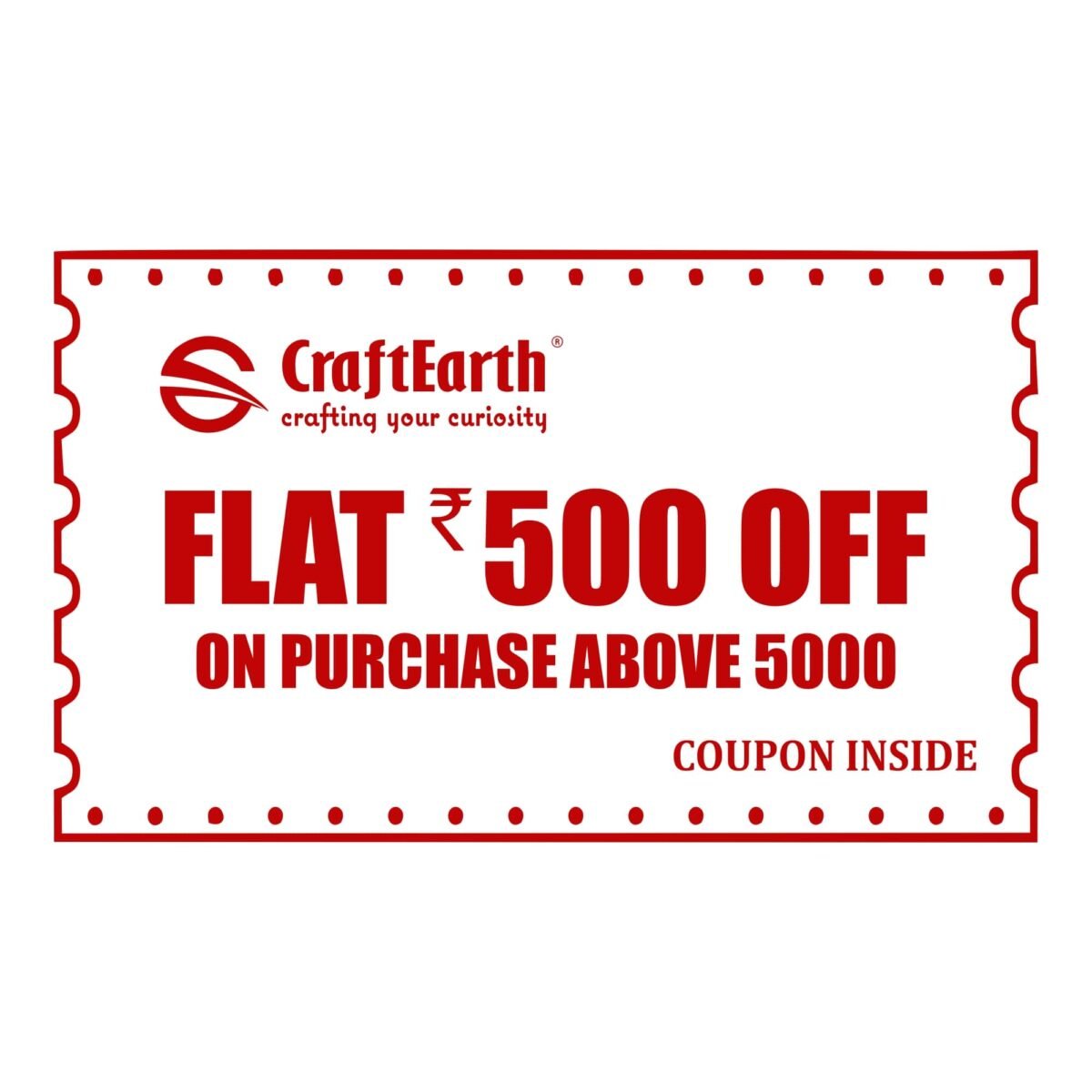 CraftEarth Coupon FLAT 500 - Image 1