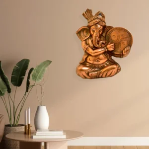 Divine Lord Ganesha Metal Wall Hanging – Symbol of Prosperity & Wisdom - G -21-A