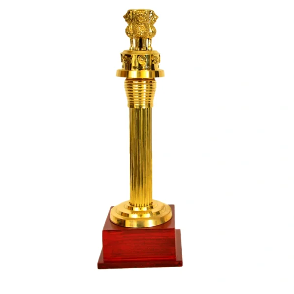 Indian National Emblem Brass Memento – BR-3 - Image 1
