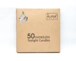 AuraDecor Pack of 50 Smokeless Tealight Candle (Burning Time 2.5 hours approx) - Image 3